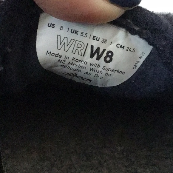 Allbirds Womens Wool Runners-Blue - Picture 4 of 4